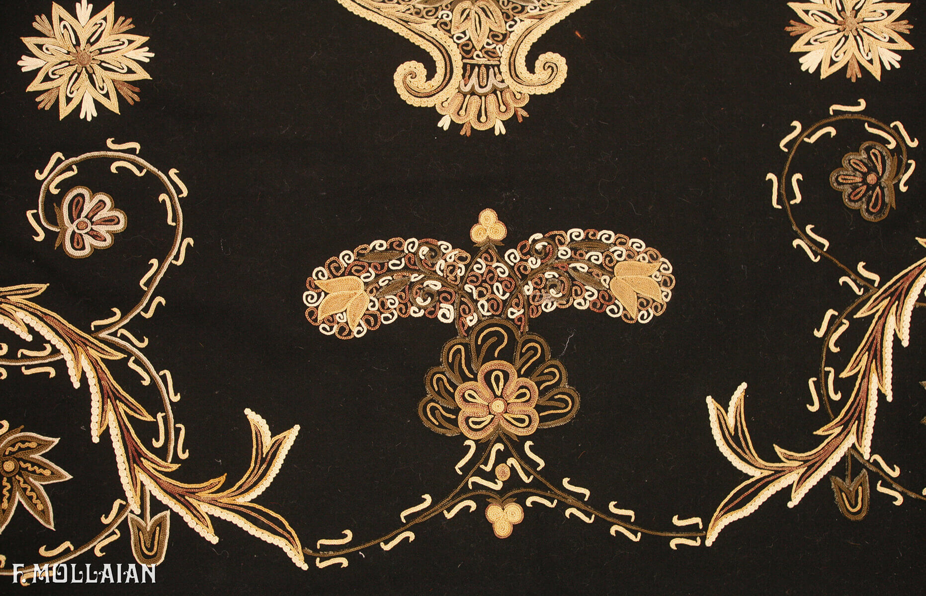 Textil Persa Antiguo Rashti-Duzi n°:13644414